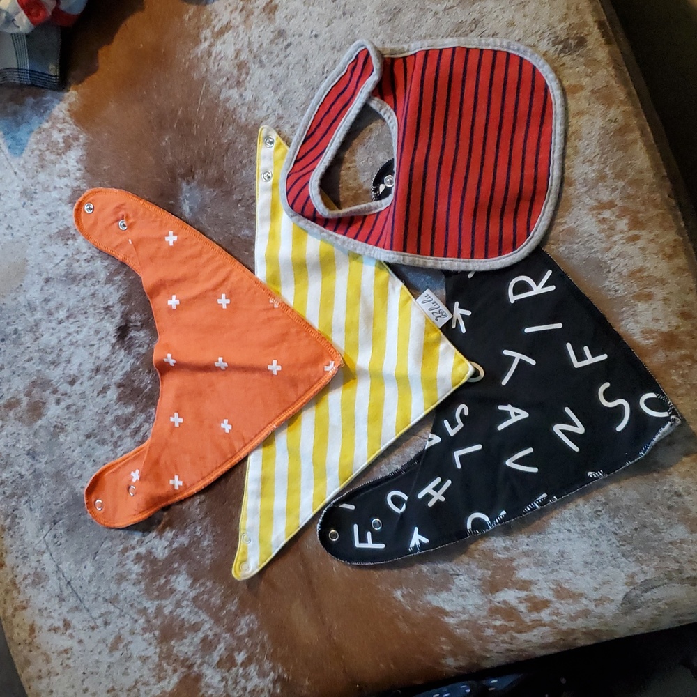 Set of 4 bibs